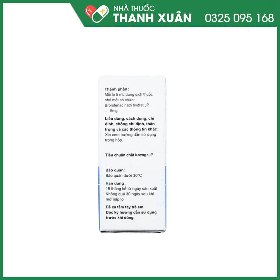 Bronuck 0.1% thuốc điều trị viêm sau phẫu thuật đục thủy tinh thể